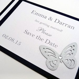 butterfly save the date