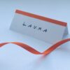 friends themed name place card