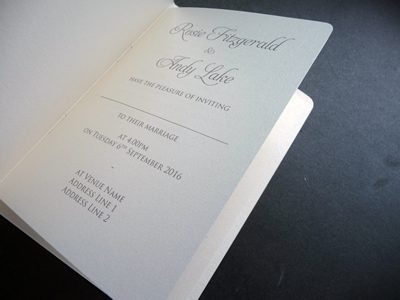 Passport style Wedding Invitations