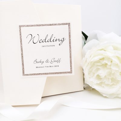 image of personalised wedding stationery in Wilmslow