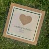 Rustic Hessian heart Pocketfold Invitation