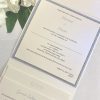 initial pocketfold ice white and baby blue