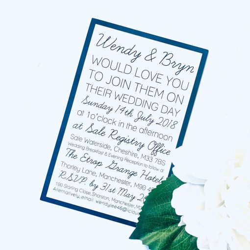 potrait flatback with navy border