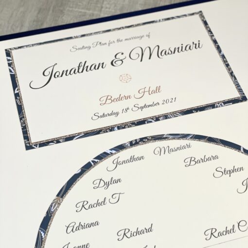 horse shoe table plan with batik pattern