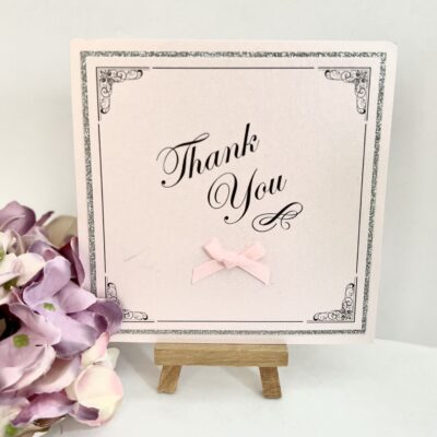 Art deco inspired thank you card