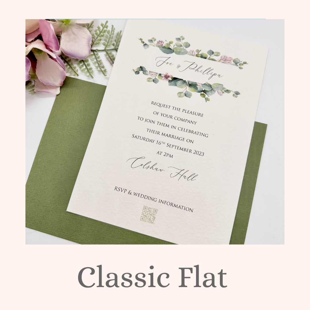 Classic Flat Wedding Invitations