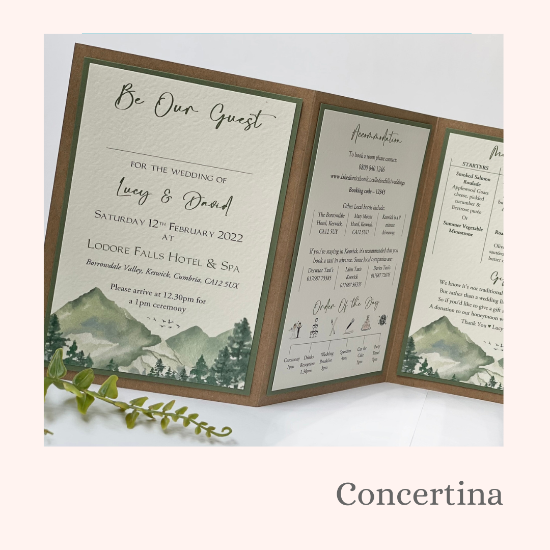 Concertina Wedding Invitations