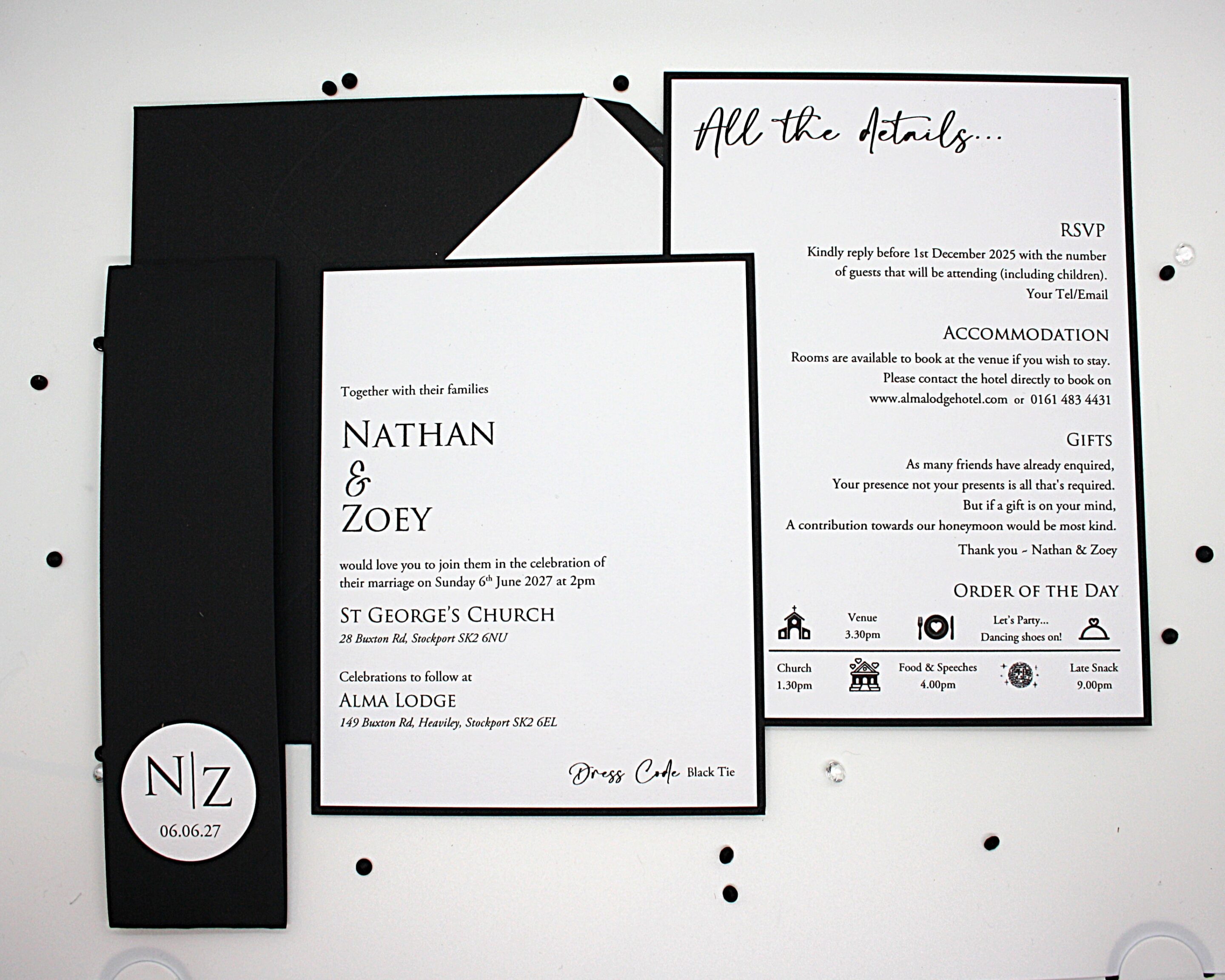 Black and White Wedding Invitation Bundle - Image 3