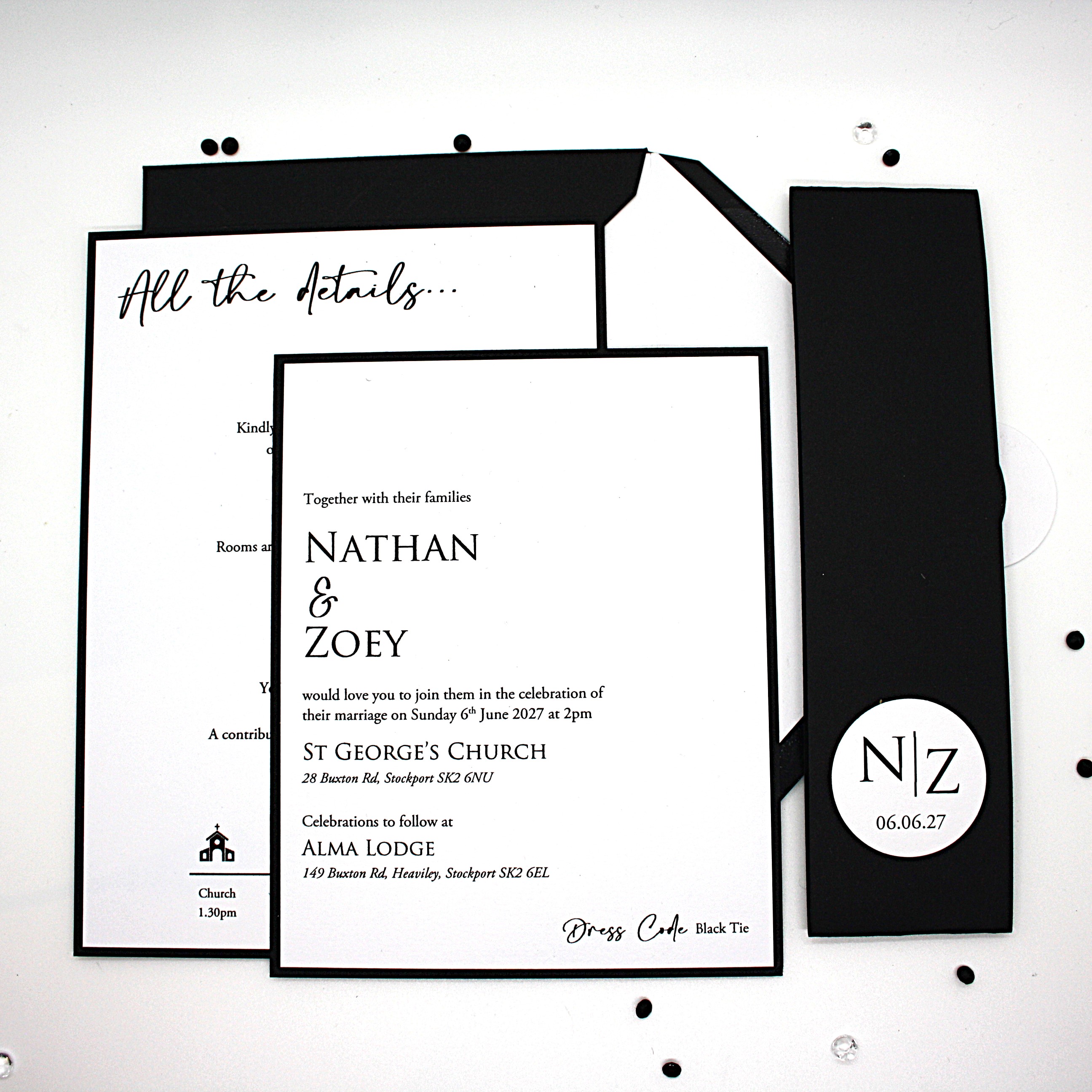 Black and White Wedding Invitation Bundle - Image 2